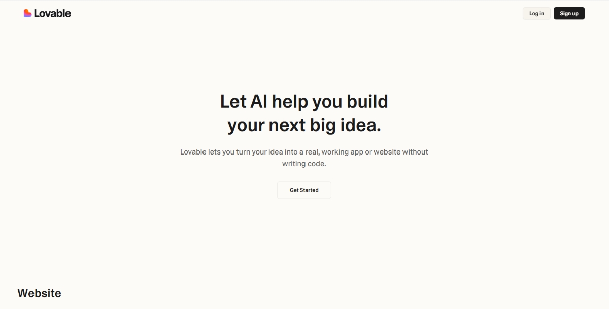 Lovable- Best AI Code Generators