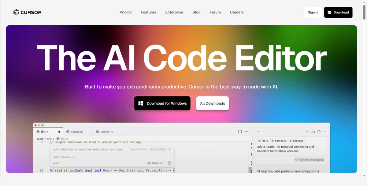 Cursor-Best AI Code Generators